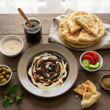  la mélasse de caroube mélangée à de la crème de sésame (tahini) pour se déguster avec du pain libanais. | Naturelle, Riche en Minéraux - Panier d'orient épicerie orientale en ligne
