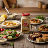 Le Tahin est la base parfaite pour préparer un houmous maison onctueux, une onctueuse sauce de salade, un baba ghanouj savoureux, ou même pour ajouter une touche gourmande à vos desserts et pâtisseries. Pâte de sésame Tahin 300g - Panier d'orient épicerie orientale en ligne