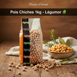 plat délicieux avec Pois Chiches Crue Gros LEGUMOR 1KG - Panier d'orient épicerie orientale en ligne 
