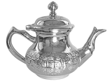 Petite théière marocaine en cuivre et Acier inoxydable 30cl moderne - Panier d'Orient épicerie orientale en ligne
